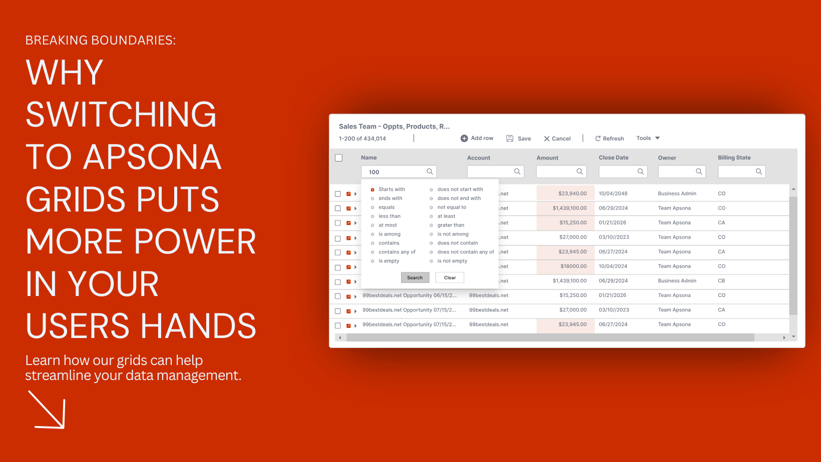 Breaking Boundaries: Why Switching to Apsona Grids Puts More Power in Your Users Hands